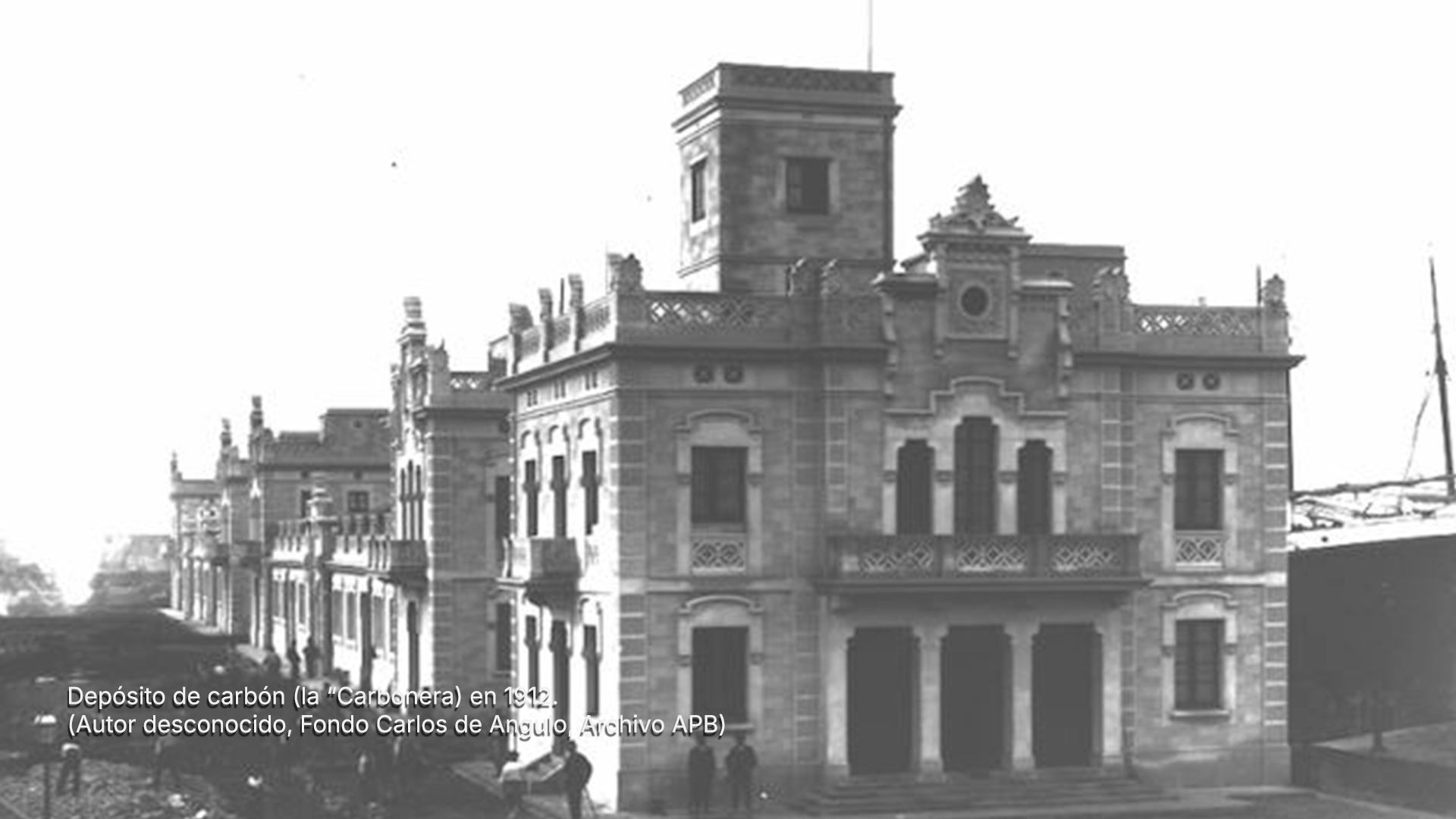 Dipòsit de carbó, La Carbonera, el 1912